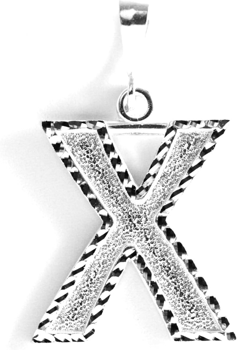 Deidreamers Personalized 1.0 Inch Solid.925 Sterling Silver Initial A-Z Charm - Image 1
